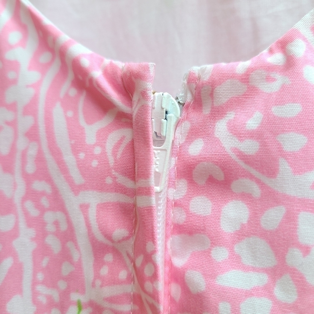 Lilly Pulitzer Citrus Print Pink and Green Dress, Size Small - Picture 8 of 9
